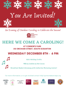 Here we come a caroling flyer