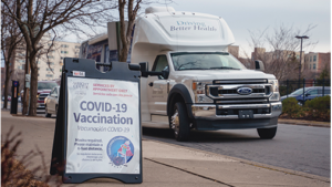 Driving better health van at COVID-19 vaccination event