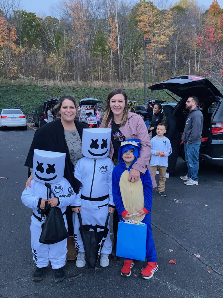 Picture of Family and Kids in halloween costume at last years trunk n treat 