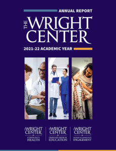 The Wright Center Annual Report 2023 cover