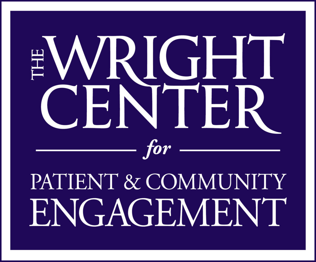 Logotipo de participación de los pacientes y la comunidad