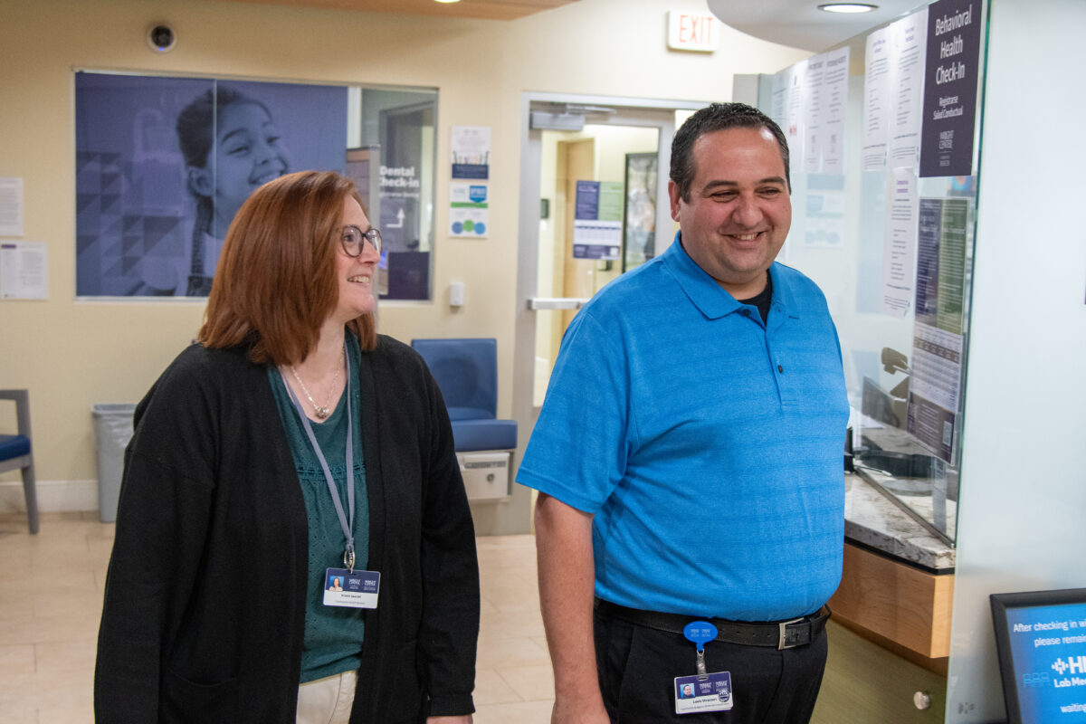 CHW Lou and Kristin walking ORIGINAL - The Wright Center