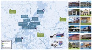 The Wright Center location map