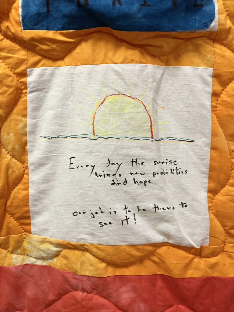 Dr. Pancoast's AIDS quilt square