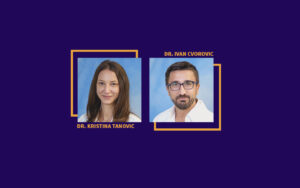 Dr. Kristina Tanovic and Dr. Ivan Cvorovic's professional headshots