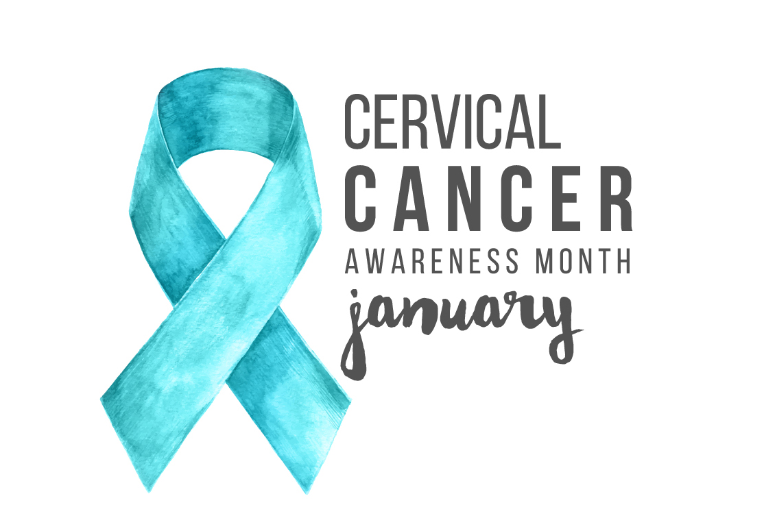 Cervical Health Awareness Month ribbon