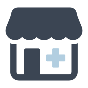 Web icon of a Pharmacy building