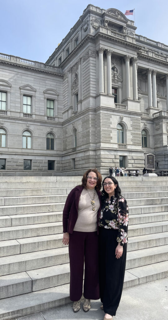 Dr. Linda Thomas-Hemak and Dr. Sandra Rabat on Capitol Hill