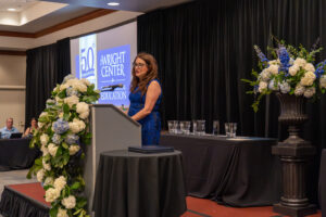Dr. Linda Thomas-Hemak, president and CEO of The Wright Centers for Community Health and Graduate Medical Education, addresses the Class of 2026 on Saturday, June 20, at Hilton Scranton and Conference Center