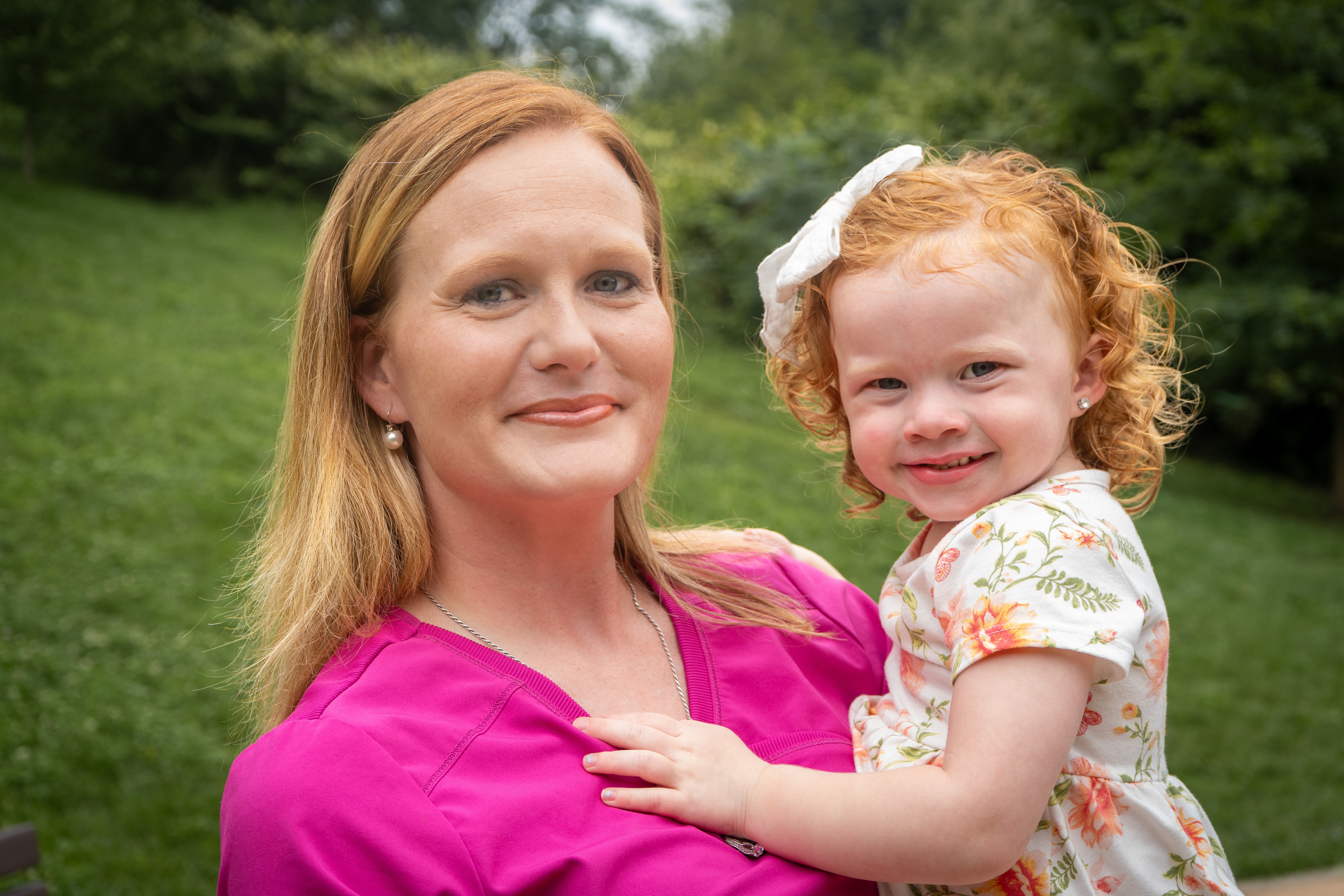 Antoinette “April” Savage-Mushow and her daughter, 3-year-old Harley Mushow